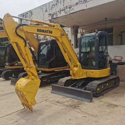 The used Komatsu PC55 excavator comes from China