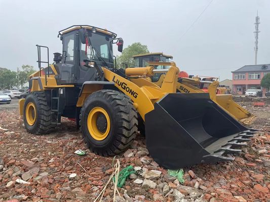 5 Ton Used Loaders Chinese Liugong Loader With Cummins 6CTA8.3-C215 Engine