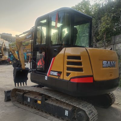Used Construction Machinery Sany SY60C Crawler Excavator 6 Ton