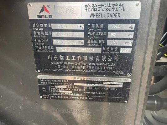 5000KG Used Loaders 5 Ton Second Hand SDLG Loader