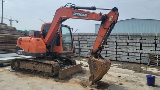 Used DX75 Hydraulic Crawler Excavator, Unpainted Second Hand Doosan Excavator