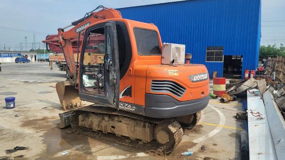Used DX75 Hydraulic Crawler Excavator, Unpainted Second Hand Doosan Excavator