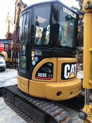 Used Cat Excavator 303C Compact Size and Responsive Controls for Easy Navigation