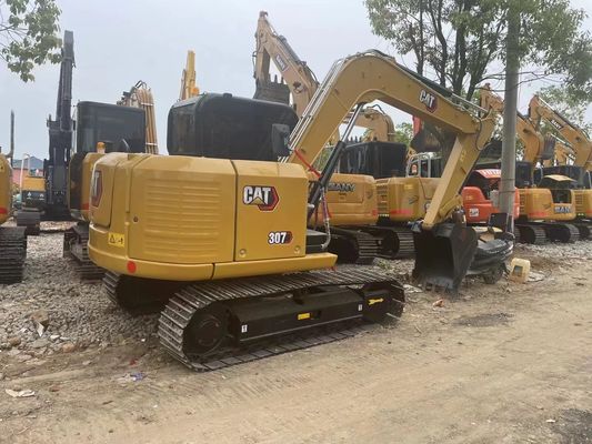 Used Cat Excavator 307E Tier 2 Emission Standards Low Fuel Consumption