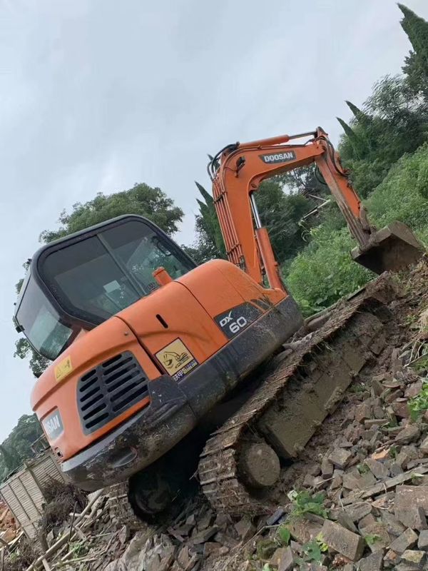 Second hand DX60LC hydraulic crawler excavator, cost-effective